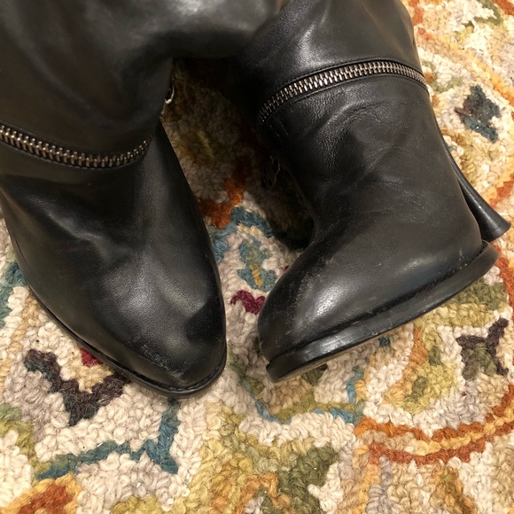 Alexander McQueen Shoes Alexander Mcqueen Zipper Knee High Boots 45